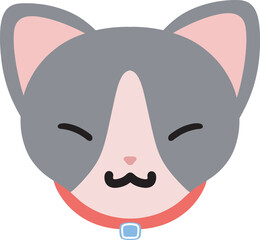 cute cat emoji vector with a range of expressions