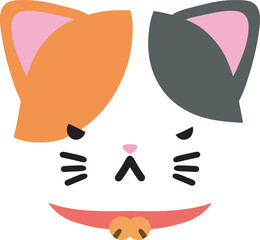 cute cat emoji vector with a range of expressions