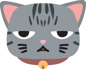 cute cat emoji vector with a range of expressions