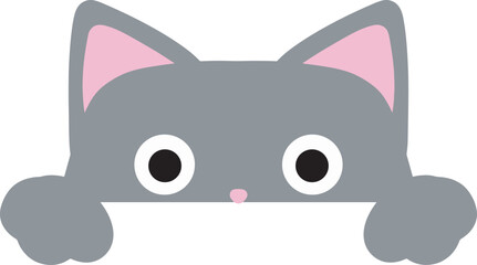 cute cat emoji vector with a range of expressions