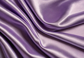 Obraz premium The texture of the lavander satin fabric is smooth and shiny