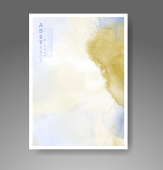 Cards with watercolor background. Design for your cover, date, postcard, banner, logo.