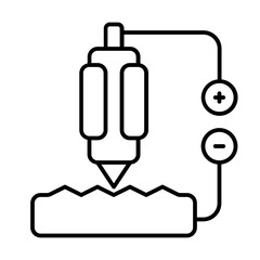 Obraz premium Tunnel Icon With Thin Line Style