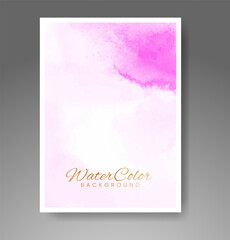 Cards with watercolor background. Design for your cover, date, postcard, banner, logo.