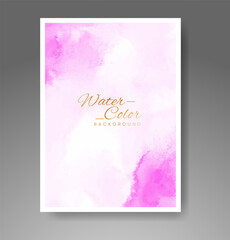 Fototapeta premium Cards with watercolor background. Design for your cover, date, postcard, banner, logo.