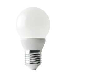 White Light Bulb on White Background