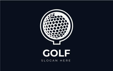 golf vector logo design