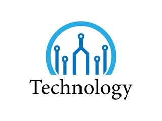 Modern technology logo,Futuristic logo design