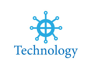 Modern technology logo,Futuristic logo design