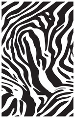 Black Zebra Print Pattern vector