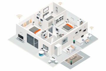 Protective locks secure urban environments, monitored by alarm systems to enhance metropolitan security with comprehensive technology and presence detection.