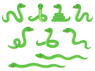 蛇のイラストセット