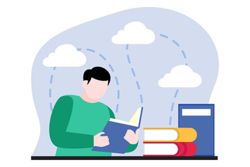 World Book Day Flat Design Illustration