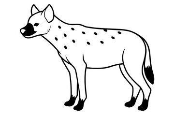 hyena cartoon vector illustration