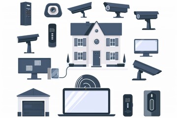 Comprehensive camera control with isolated security sound enables property surveillance through CCTV bypass, integrating codes and sensors based on advanced technology.