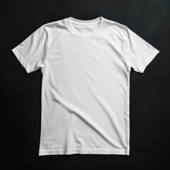 White shirt on a black background