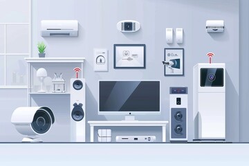 Comprehensive digital protection controls CCTV monitoring environments, safeguarding property with analog records and cyber control for smart home systems.