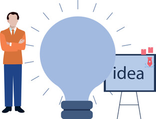 The boy has a business idea.