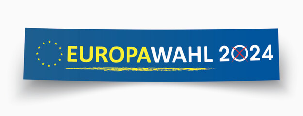 Papierzettel Europawahl 2024