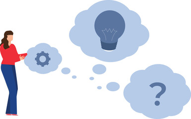 The girl thought of an idea.