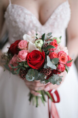 Bride's wedding bouquet