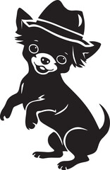 Lying Labrador Retriever silhouette vector