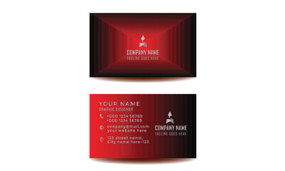 vector royal red Business card