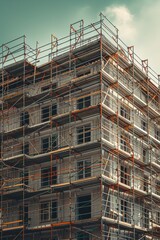 Under Construction, Building Repair Work, Worker At Work.