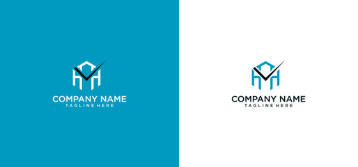 h modern logo design