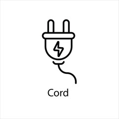 Obraz premium Cord Vector icon 