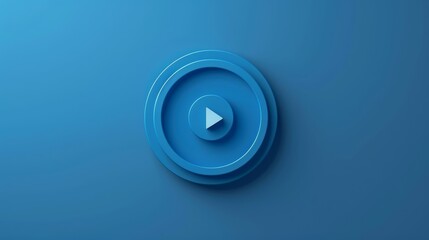 intro video play button image blue color