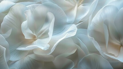 Obraz premium Translucent petals floating creating movement and vitality wallpaper