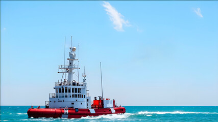 Marine security or United States Coast Guard Day Sunny Day AI