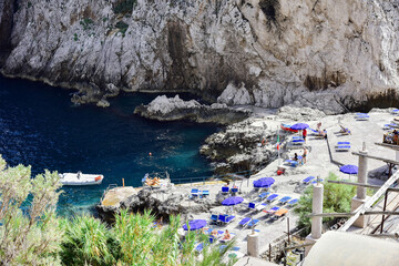 Capri, stabilimento balneare  ai Faraglioni