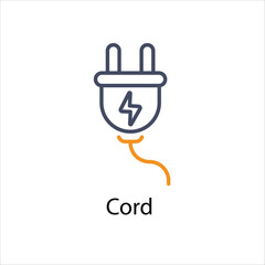 Cord Vector icon 