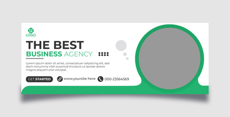 Business corporate Facebook cover design template, For Marketing agency 