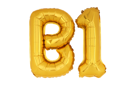 Golden word & number B1 isolate no white background.png