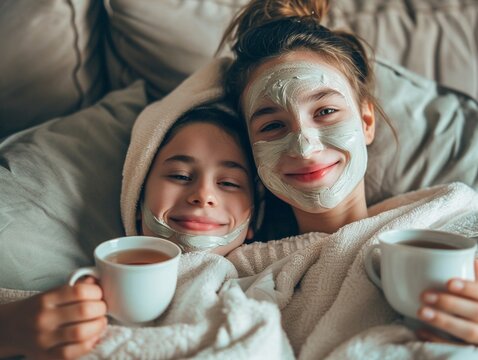 A DIY spa day at home with homemade facial masks and herbal teas