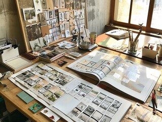 A joint effort to make a personalized family calendar for Mother