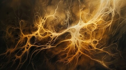 Obraz premium Tendrils of energy pulsate with life weaving through scene wallpaper