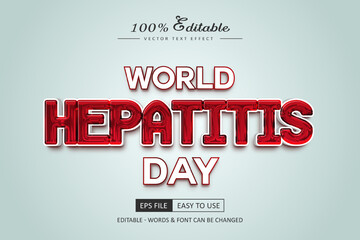 World Hepatitis Day typography effect