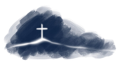 cross drawings for background religious concept illustration Can be applied to media and design work.