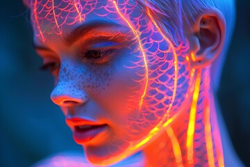 Dragon Scales Fantasy: Intricate Undercut Under Night Sky