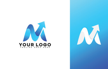 M Logo letters updated version with vector lines and gradient touch vector for all the business starts with initial M letter 