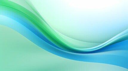 Digital technology blue and green abstract curve poster PPT background