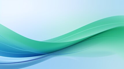 Digital technology blue and green abstract curve poster PPT background