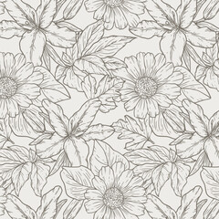 Autumn Floral Pattern