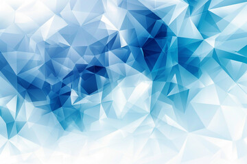 Abstract background with blue and white polygonal shapes, vector illustration, low poly design for banner or poster 