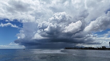 cumulonimbus over the sea