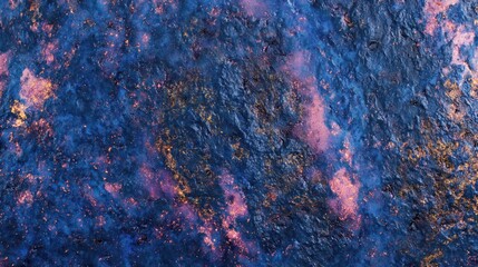 Blue and pink rugged texture with intricate details, evoking a sense of natural beauty and complexity.